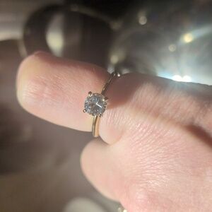14K Gold Filled Solitaire CZ